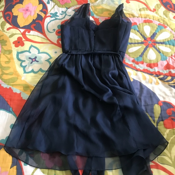 Navy Blue Formal Dress - Picture 4 of 6